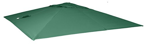 Mendler Toile de Rechange pour Parasol déporté de Luxe HWC, 3x3m - Vert foncé