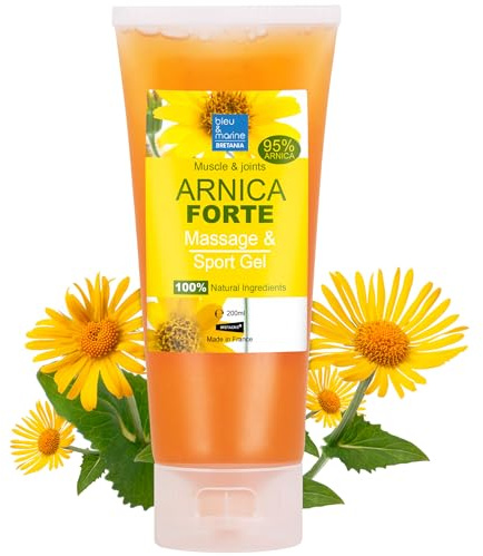 Arnica Gel Highly Concentrated Arnica Massage Gel & Sport Gel Pre & Post Workout Balm Absolute Efficacy 100% Natural Ingredients - 200 ml