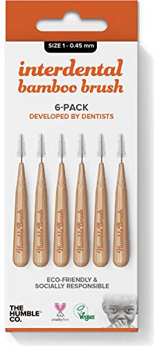 The Humble Co Interdentalbürste Bambus Größe 1 Naranjathe, 300 g, 1er Pack (1 x 1 Stück)