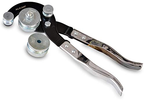 4 in 1 Kombi Rohrbiegezange Rohrbiegeapparat (Hand-Biegezange) Rohrbiegegerät Kupferrohrbiege-Zange für 4-Grössen 4-6-8-10 mm
