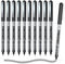 Tintenroller schwarz, Shuttle Art 10 stück Gelstifte, glatter Gel Kugelschreiber, 0,5mm feine Spitze, schnelltrocknend, flüssige Tinte, Gelschreiber geeignet für Schreiben, Tagebuch und Notizen machen