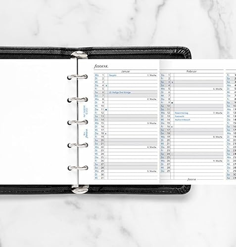 Filofax Mini Jahresplaner vertikal (deutsch)2024