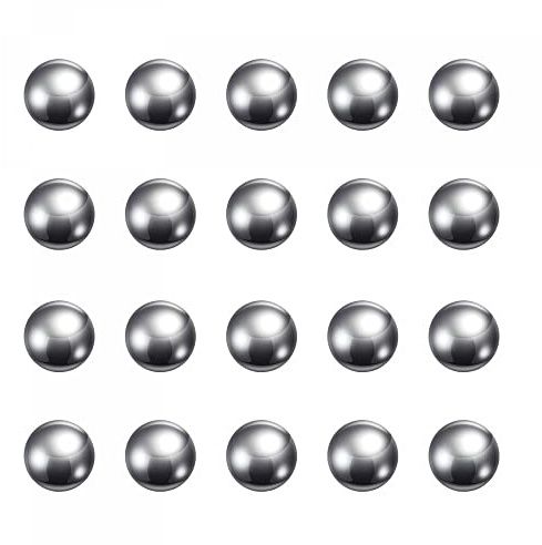 sourcing map 100pcs 12mm Carbon Steel Bearing Balls Precision Polished