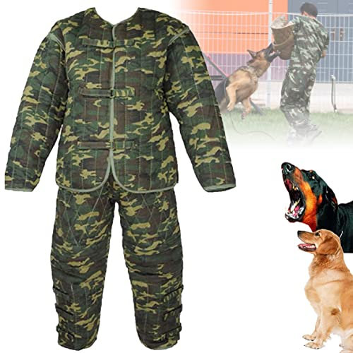 FENGSSLL Anti-Biss-Anzug für Hunde, Training Militärhundeschutzkleidung, für große Hundekörperschutz, Polizeihundetrainingsjacke und -Hose