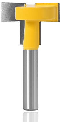 Mesee Fraise a Surfacer, Fraise à Rainurer, Fraise Defonceuse 8mm de Lame 1/4 Shank T, pour Portes, Tables, Étagères, Murs et plus