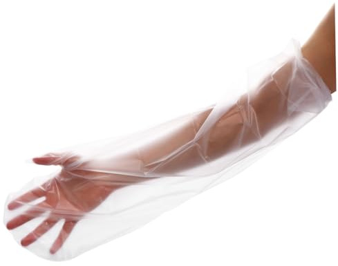 FOMIYES Funda Protectora Desechable para Mano Fácil de Usar 2 Piezas, Resistente al Agua Silicona Pp Pvc para Baño y Ducha