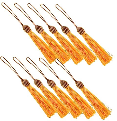 PLAFOPE 10stücke Diy Quaste Anhänger Mit Hängequaste Für Lesezeichen Schmuck Zubehör Handwerk Machen Polyestermaterialien
