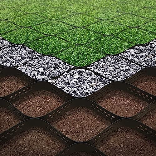 Stabilisateur de Gravier Grille de stabilisation de gravier pour allée, géogrille de 2 pouces d'épaisseur, échelonnable, système de stabilisation perméable pour les travaux de nivellement d'allées de