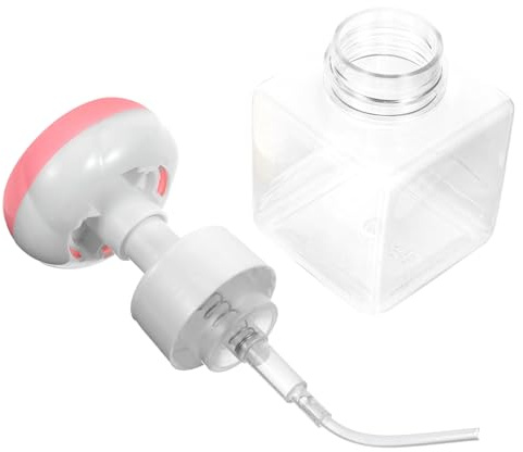 ELAYARD Dispenser Sapone da 250ml Rosa in Petg Compatto Design Pratico, Erogazione Uniforme a Pressione, per Conservare Sapone Corpo e Viso
