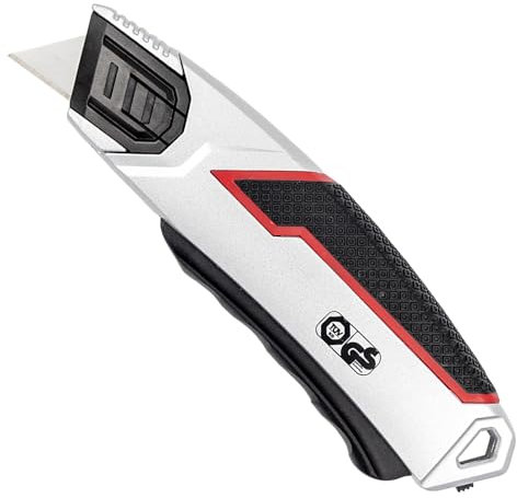 WEDO Cutter Safety in metallo con lama indietro, coltello di sicurezza con leva