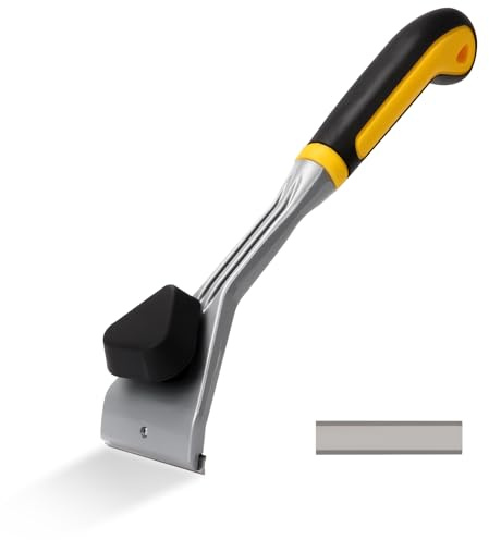 2.5 Carbide Paint Scraper,Ergonomic Paint Scraper Tool with a Replacement Knife Head,Glue Scraper Woodworking with Plastic Handle,Heavy Duty Paint Scraper for Removing Varnish, Paint, Glue