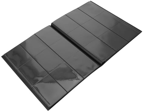 HONMEET Album Collezione Monete e Francobolli Nero con Copertina PP e Non Organizer Collezionisti per Carte e Custodia Durevole e Protettiva