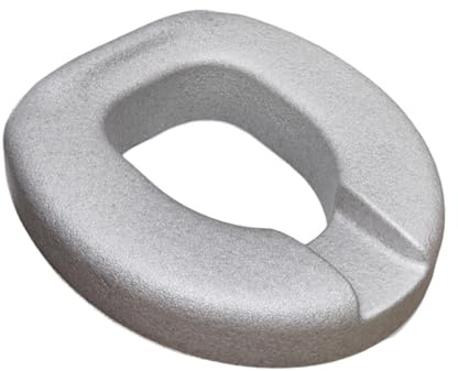 Sharplace Raised Toilet Seat Lightweight Waterproof Elevated Cushion Universal Toilet Seat Riser for Elderly, Disabled and Post Surgery Recovery Home Use Washable Seats Support for Bathroom, Gray