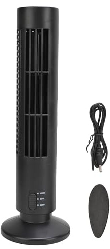 Ventilatore A Torre Da Tavolo USB Silenzioso Senza Pale - 2 Velocità