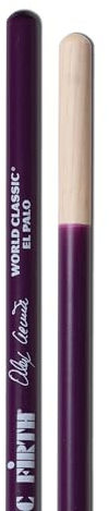 Vic FIrth - Baquetas de timbales de la serie World Classic® Signature SAA2 - Alex Acuña 'El Palo' Timbale - color púrpura