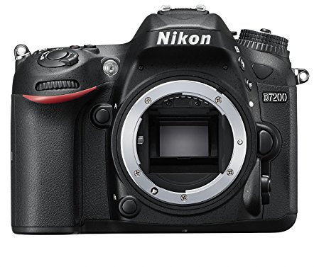 Nikon D7200 body Fotocamera Reflex Digitale, 24,72 Megapixel, Wi-Fi incorporato, NFC, SD 8GB 200x Premium Lexar, colore: nero [Nital card: 4 anni di garanzia]