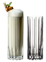 RIEDEL Fizz - Bicchiere da cocktail, bicchiere in vetro per bevande specifiche, 1 confezione da 2 pezzi, trasparente