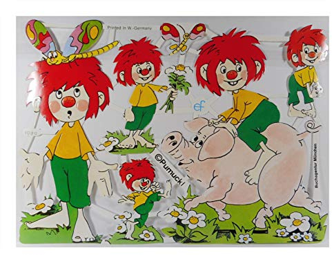Glanzbilder EF 7080 Pumuckl mit Schwein Libelle Blume Posiebilder Deko GWI 728