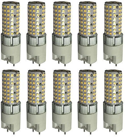 PAZWAHF LED-Keramik-G8,5-Sockel, hohes Lumen, G8,5-Bi-Pin-Sockel, Maisbirnen, 20 Watt, 3400 lm, 3000 K, 4000 K, 6000 K, Nicht dimmbar, AC 85–265 V, 360-Grad-Abstrahlwinkel (10er-Pack)