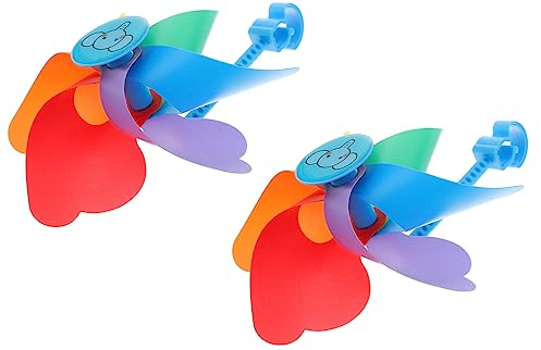 SAFIGLE 6stücke Bunte Junge Mädchen Cartoon Windrad Spielzeug Windgetriebenes Pinwheel Für Fahrräder Und Scooter Deko Langlebig Und Farbenfroh Für Outdoor-aktivitäten