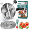 Stainless Steel Food Mill With 3 Milling Discs,Ergonomic design Rotary hand crank Food Mills For Tomato Sauce,Potatoes,Jams,canning, Dishwasher Safe,Includes Multifunctional Spoon,Blue D
