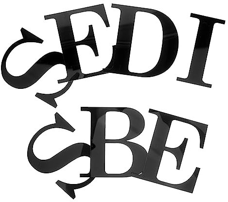 Angoily 1satz Wandsticker Mit Großen Schwarzen Buchstaben Abnehmbare Pvc-dekoration Für Schlafzimmer Und Energetische Wandgestaltung Für Stilvolles Zuhause Wandaufkleber Für Kreative