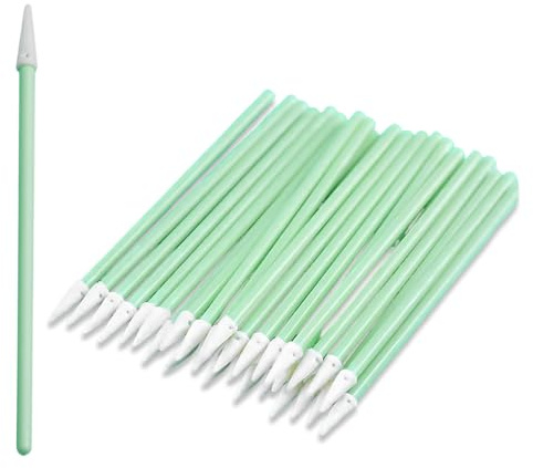 BHIPKOT Lot de 100 tampons de Nettoyage en Mousse pour imprimante à Jet d'encre, tête d'impression, Appareil Photo, lentille Optique, équipement Optique