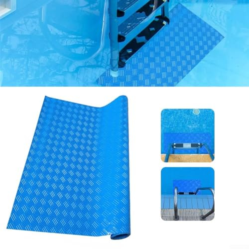 Pool Ladder Mat, Non Slip Swimming Pool Ladder Mat, Anti-skidding Protective Ladder Mat For Pool Ladders Steps Stairs(90 * 23cm)