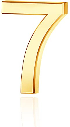 Lotsdonxia Self-Adhesive 3D House Numbers 0-9, Waterproof ABS Door Number Stickers, Modern Mirror Finish Address Numbers for House, Flat, Hotel Room, Mailbox, Office & Street Sign