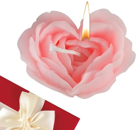 Bmucp Rose Flower Aromatherapy Candles, Rose Shaped Scented Candles - Rose Flower Aromatherapy Candles Rose Shaped Scented Candles | Delicate Beautiful Candles for Women, Girlfriend, Mother, Wife