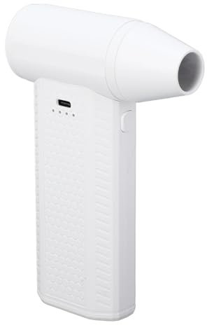 Spolverino Elettrico, Prestazioni Potenti Ricaricabili con Motore 130.000 Giri/min, Ventilatore a Getto a Secco con Ricarica USB C Multiuso 52 M/S Velocità per Computer Uso