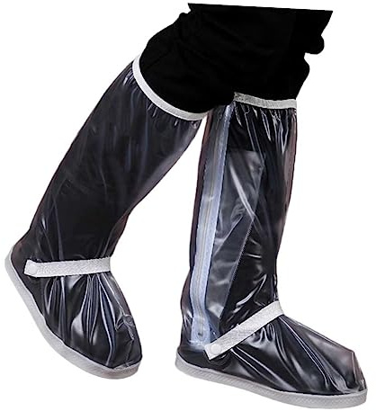 PACKOVE Rain Boot Covers for Men and Women Lightweight Non-slip Galoshes for Rain and Snow Easy to Clean Xl White Outdoor Activities and Daily Use