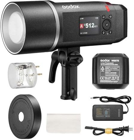 Godox AD600BMII 600Ws Outdoor Flash Strobe, Bowens Mount Flash, GN87 2.4G TTL 1/8000 HSS Photography Monolight Flash with 8940mAh Rechargeable Battery, 0.01-1.9s Recycle Time, 500 Full Power Flashes
