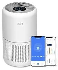 Levoit Luftreiniger Allergiker mit HEPA gegen 99,97 Prozent Schimmel Staub Pollen Tierhaare + Levoit Akku Staubsauger mit 99,99% HEPA Filter, Auflade-Wandhalterung, Max 60 Min Laufzeit