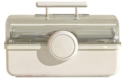 GIWFBQTR Boîte à Pharmacie Multifonctionnelle Portable pour - Kit à 3 Niveaux pour une Utilisation Familiale 19x35x23cm