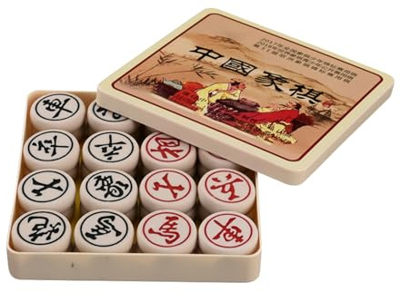 Classico set da gioco da tavolo cinese Xiangqi con pezzi degli scacchi in giada, set da viaggio portatile con scacchiera in pelle