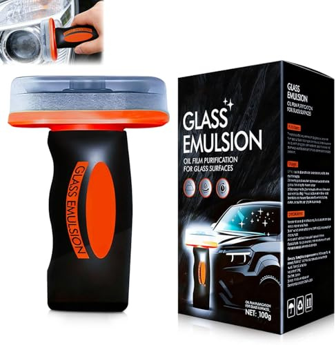 Glass Guard, Nettoyant pour Pare-Brise, Nettoyant Pour Vitres de Voiture Qifor Glass Cleane, éMulsion pour Vitres Automotive Oil Film Cleaning Brush pour Pare Brise, Vitres LatéRales Et Portes VitréEs