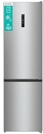 Gorenje NRK620CA2XL4 Kühlgefrierkombination/Freistehend/331L Gesamtvolumen/ 35dB/EEK: C/AdaptTech/NoFrost Plus/Convert FreshZone/CirspZone mit Feuchteregler/KitchenFit/(BxHxT): 60 ×200 ×59,2 cm/Grau