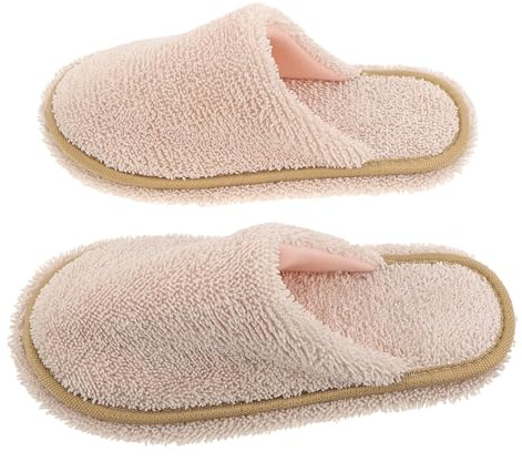 iplusmile Pantuflas de Trapeador Lavables Beige, Talla M (38-41), para Limpiar Pisos de Madera y Azulejos, Zapatillas Desmontables para Limpieza Doméstica, Mopas para Polvo y Barrido