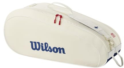 Wilson US Open 2026 Team Schläger-Tennistasche, Weiß, 6 Stück