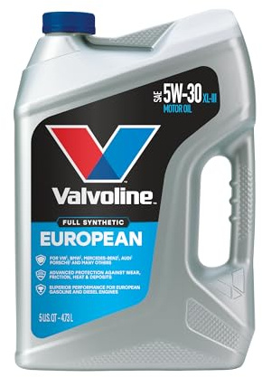 Valvoline European Vehicle Full Synthetic 5W-30 XL-III Motor Oil 5 Quart