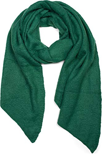styleBREAKER Damen Webschal Asymmetrisch Viskose Unifarben | Halstuch für kalte Herbst- und Winter-Tage, 100 % Naturfaser, vielseitig als große wärmende Schulter-Stola drapierbar.