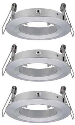 Paulmann 92484 Lampada da incasso Choose spot fisso 3 faretti da incasso a soffitto da max. 10 Watt alluminio tornito apparecchio da incasso alluminio