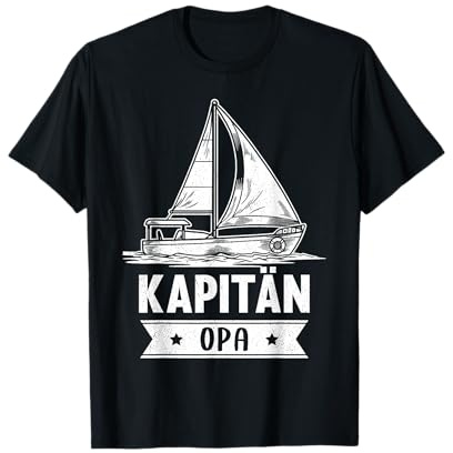 Segelschiff Käpt'n Opa Boot Skipper Meer Jacht Norden Segeln T-Shirt