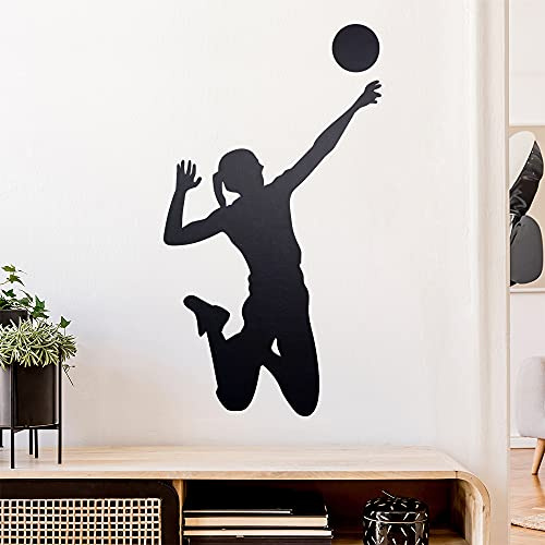Volleyball Spieler Figur Wandtattoo Wandaufkleber Wall Sticker - Dekoration, Küche, Wohnzimmer, Schlafzimmer, Badezimmer