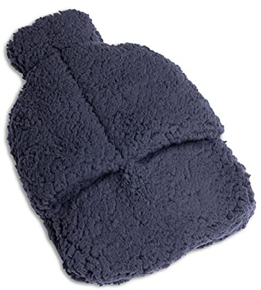 SLOUCHER Fußwärmer Wärmflasche für die Füße - 2 in1 -super soft und wärmend, Farbe:anthrazit, Größe:29 x 38 x 8 cm