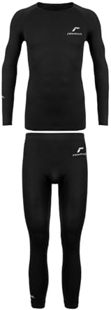 Reusch Underwear Set Unisex Set di Biancheria Intima Funzionale Confortevole, Caldo, Traspirante, termoisolante e regolatore di umidità per Uomini e Donne per Tutte Le attività Sportive