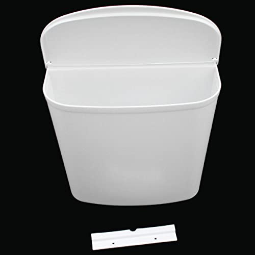 Abfalleimer 4,5 l weiß fürTür, Wohnwagen Wohnmobil Camping Caravan Boot