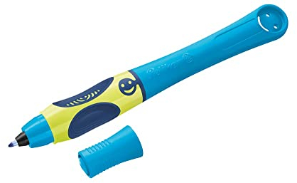 Pelikan griffix Tintenroller, Tintenschreiber für Rechtshänder, Neon fresh blue, 1 Stück