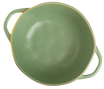 ABOOFAN Bol De Cuisson Soupe De Porcelaine Salade Italienne Plat Allant Au Four Bols à Soupe Avec Anses Ramequins à Double Anse Lèchefrite Pour Four Condiment Irrégulier Céramique